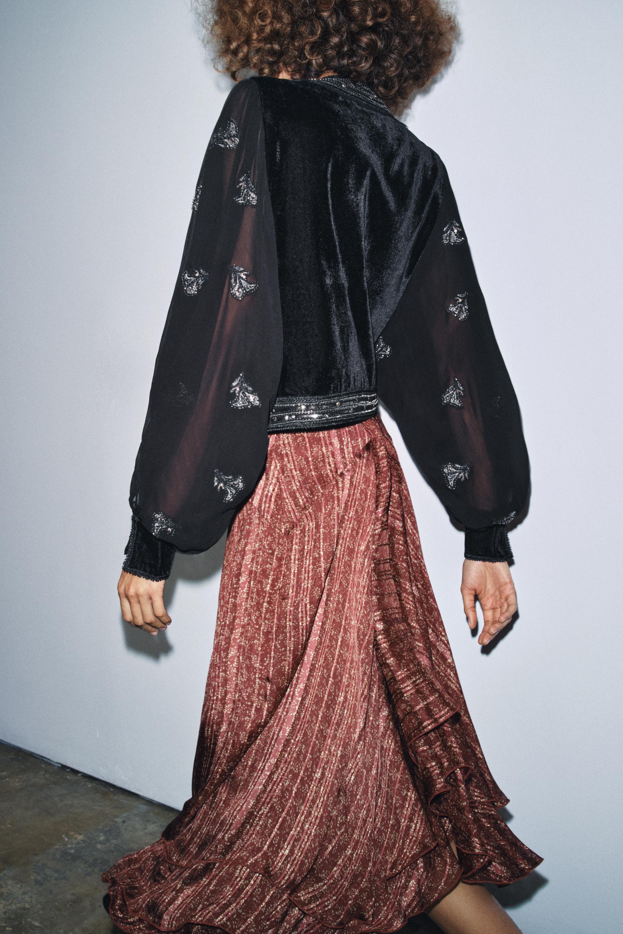 ZW COLLECTION LIMITED EDITION EMBROIDERED CROPPED JACKET